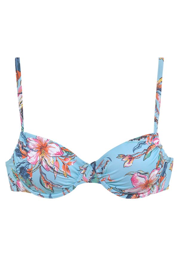LASCANA LASCANA Bikini gornji dio  tirkiz / svijetloplava / žad / narančasta / roza