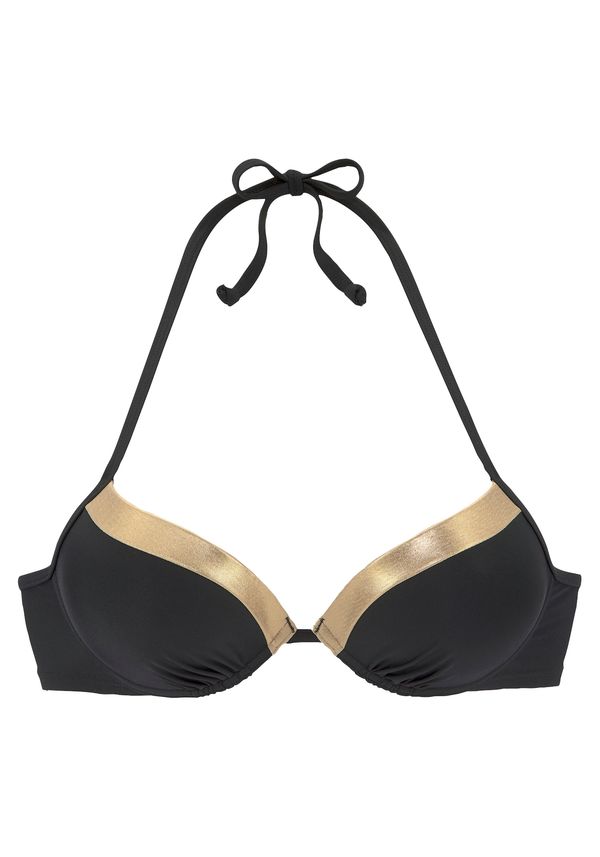 LASCANA LASCANA Bikini gornji dio  zlatno žuta / crna
