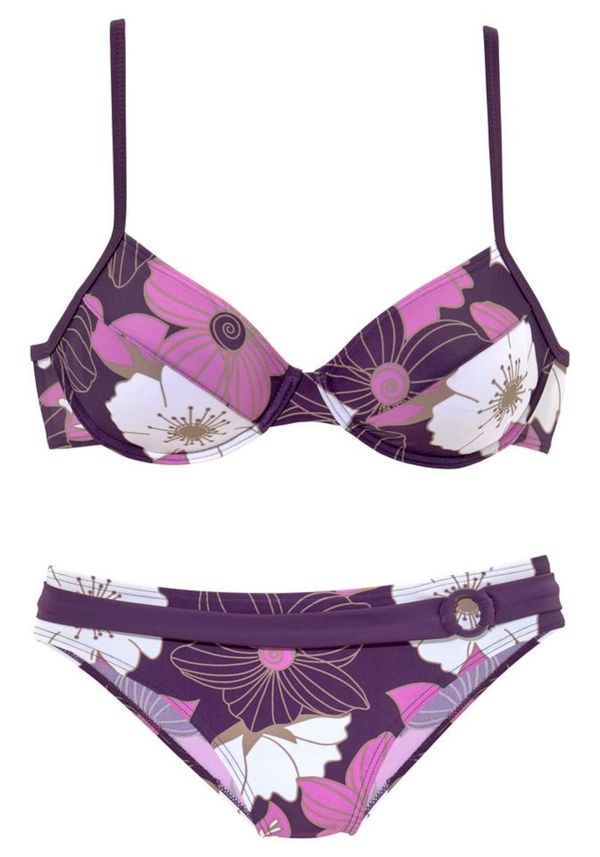 LASCANA LASCANA Bikini  ljubičasta / ljubičasta / bijela