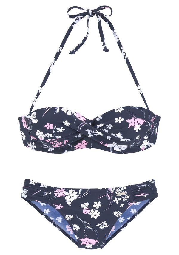 LASCANA LASCANA Bikini  mornarsko plava / svijetloroza / bijela