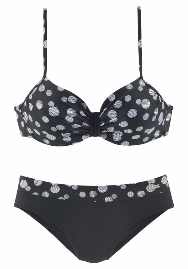 LASCANA LASCANA Bikini 'Wire Glue'  crna / bijela