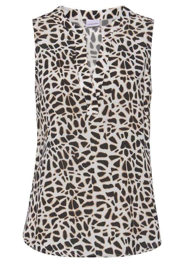 LASCANA LASCANA Bluza  boja pijeska / crna
