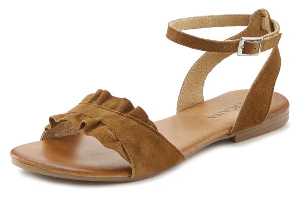 LASCANA LASCANA Sandale  boja devine dlake (camel)