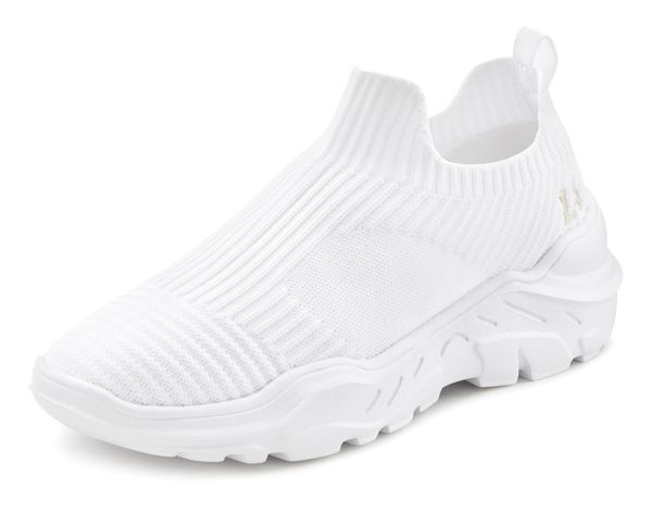 LASCANA LASCANA Slip On tenisice  zlatna / bijela