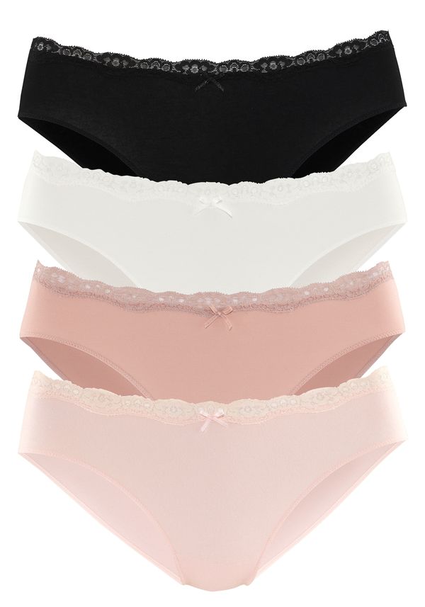 LASCANA LASCANA Slip  roza / rosé / crna / bijela
