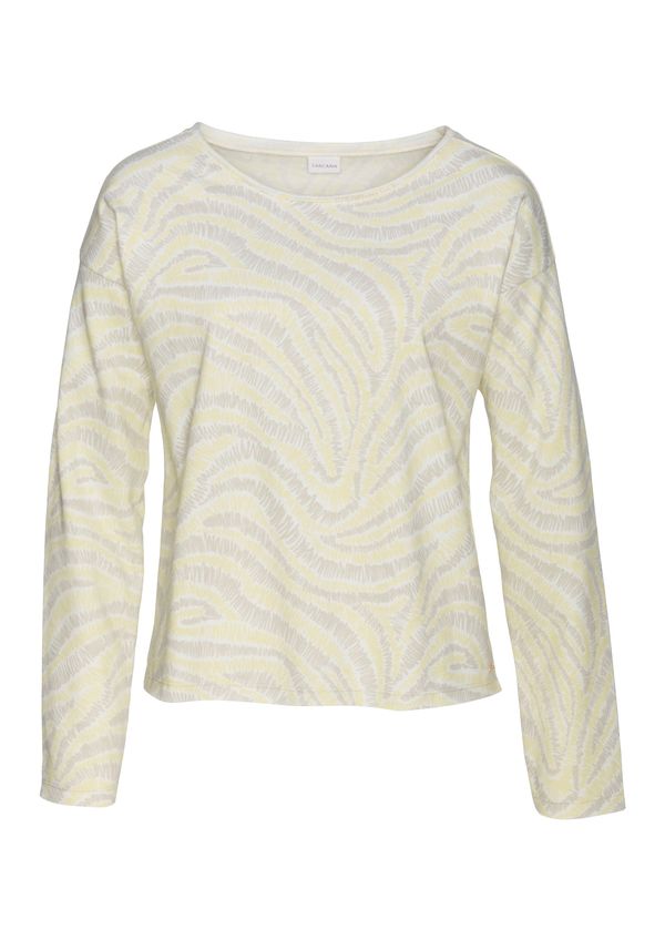 LASCANA LASCANA Sweater majica  boja pijeska / žuta / bež siva