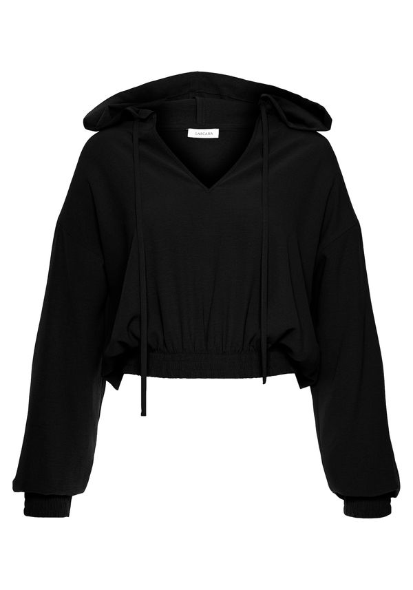 LASCANA LASCANA Sweater majica  crna