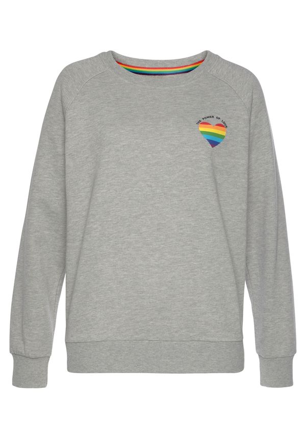 LASCANA LASCANA Sweater majica  siva melange / miks boja