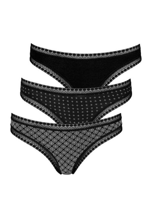 LASCANA LASCANA Tanga gaćice  siva / crna