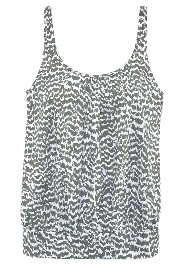 LASCANA LASCANA Tankini  maslinasta / bijela
