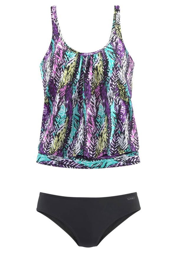 LASCANA LASCANA Tankini  tirkiz / ljubičasta / crna