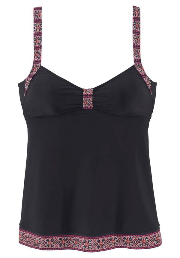 LASCANA LASCANA Tankini top 'Daisy'  crna