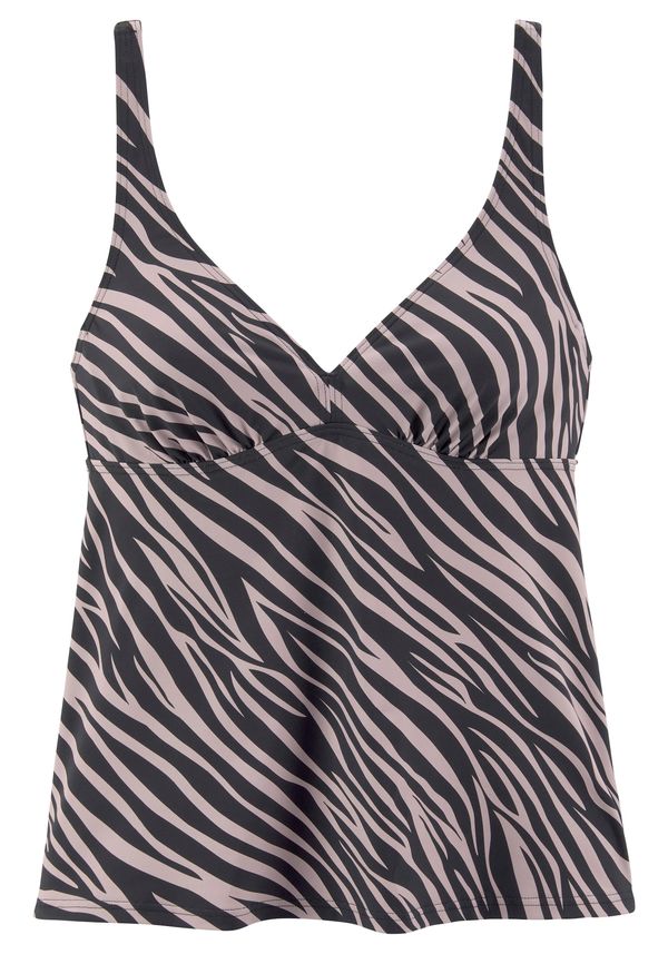 LASCANA LASCANA Tankini top 'Kaa'  rosé / crna
