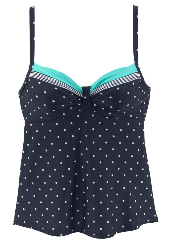 LASCANA LASCANA Tankini top 'Monroe'  mornarsko plava / tirkiz