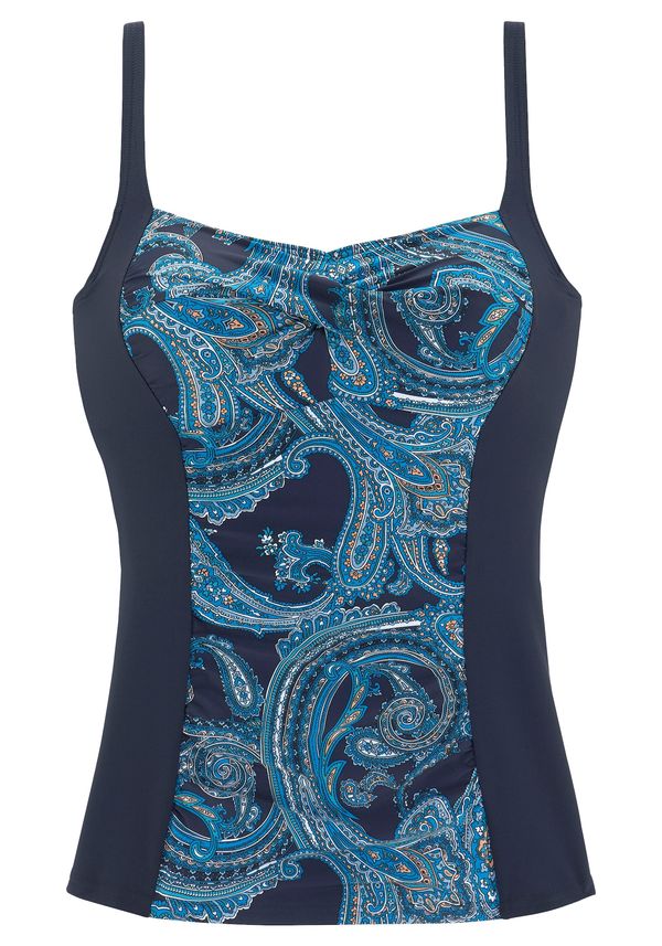 LASCANA LASCANA Tankini top  plava / crno plava / narančasta / bijela