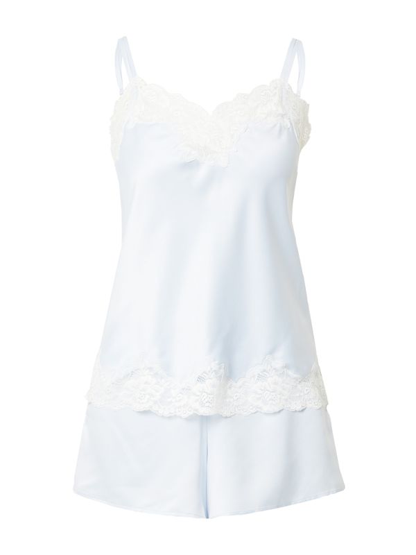 Lauren Ralph Lauren Lauren Ralph Lauren Kratke hlače za spavanje 'SIGNATURE'  pastelno plava / bijela
