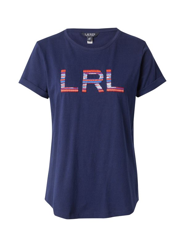 Lauren Ralph Lauren Lauren Ralph Lauren Majica 'HAILLY'  svijetloplava / tamno plava / narančasta / bijela