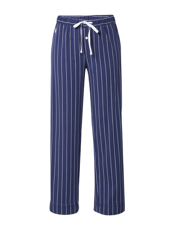 Lauren Ralph Lauren Lauren Ralph Lauren Pidžama hlače  mornarsko plava / bijela