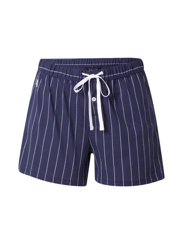 Lauren Ralph Lauren Lauren Ralph Lauren Pidžama hlače  mornarsko plava / prljavo bijela