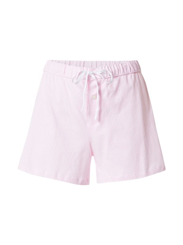 Lauren Ralph Lauren Lauren Ralph Lauren Pidžama hlače  roza / bijela