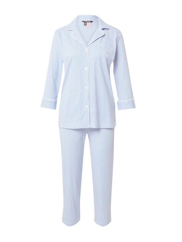 Lauren Ralph Lauren Lauren Ralph Lauren Pidžama  svijetloplava / bijela