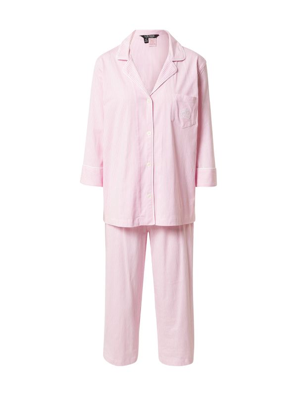 Lauren Ralph Lauren Lauren Ralph Lauren Pidžama  svijetloroza / bijela