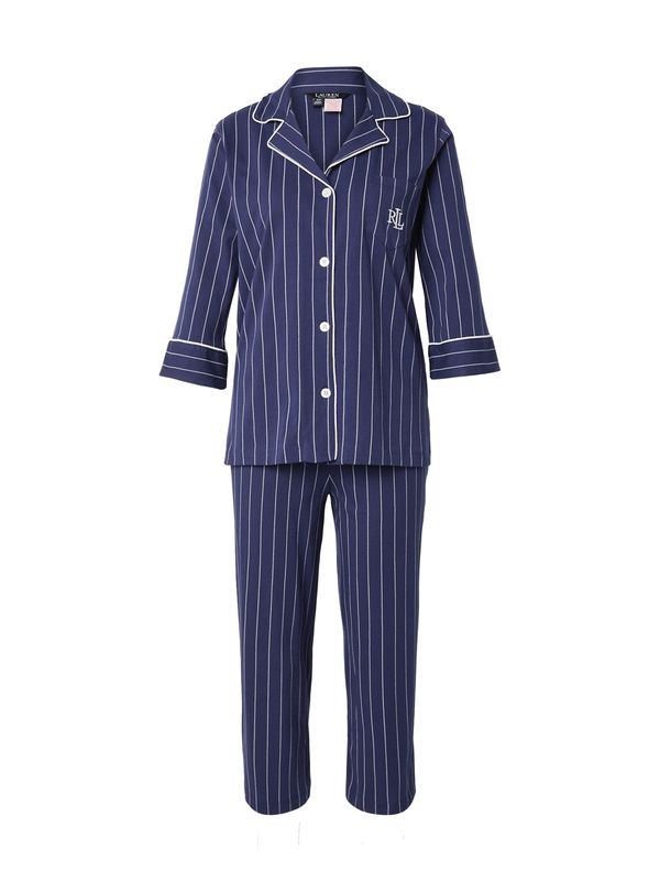 Lauren Ralph Lauren Lauren Ralph Lauren Pidžama  tamno plava / bijela