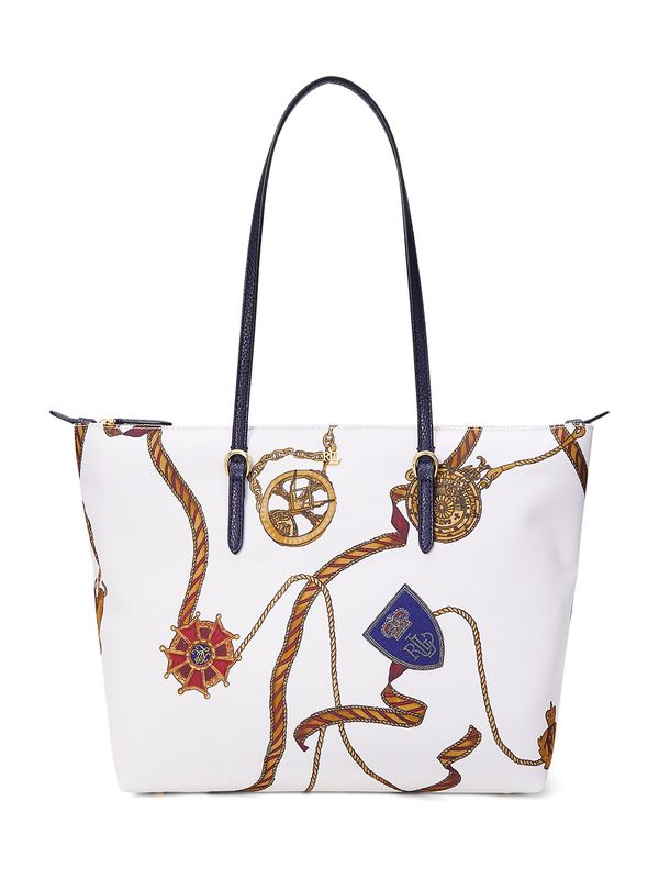 Lauren Ralph Lauren Lauren Ralph Lauren Shopper torba 'KEATON 26'  morsko plava / zeleno smeđa / crvena / bijela