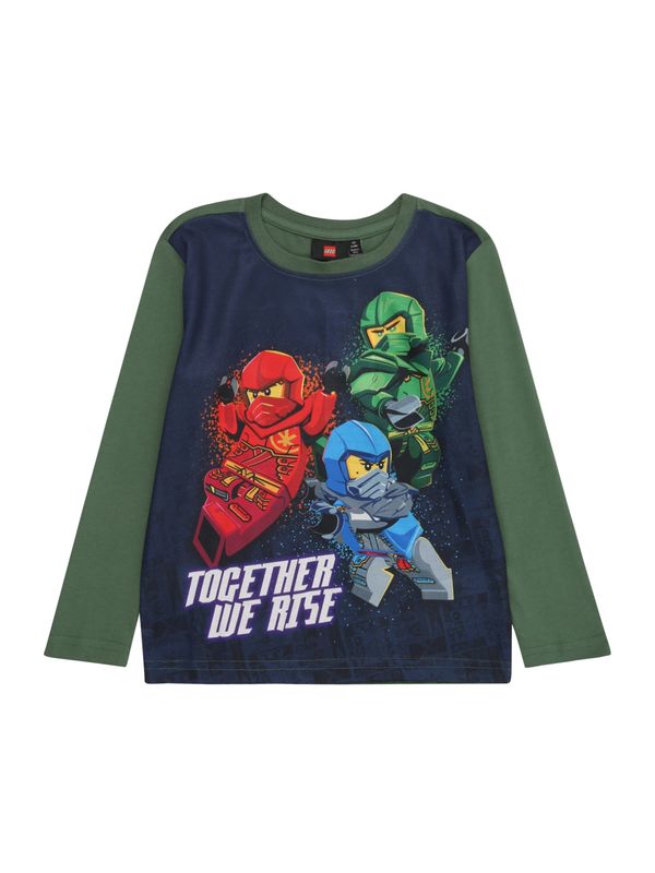 LEGO® kidswear LEGO® kidswear Majica 'LWTAFFY 116'  mornarsko plava / tamno zelena / crvena / prljavo bijela