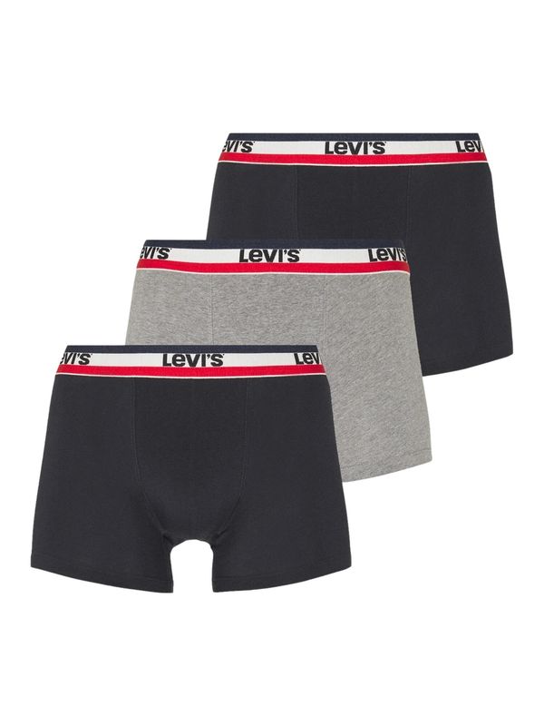 LEVI'S ® LEVI'S ® Bokserice  siva melange / crvena / crna / bijela