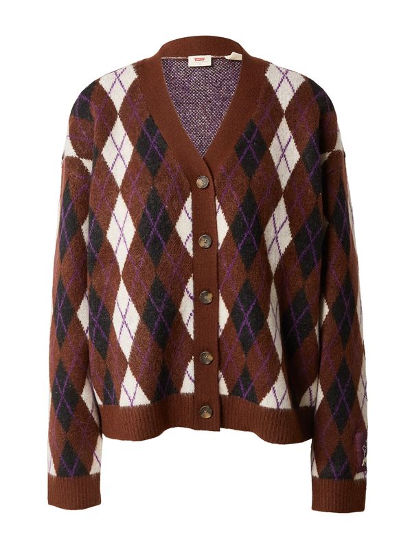 LEVI'S ® LEVI'S ® Kardigan 'Gallery Cardigan'  bež / smeđa / crna