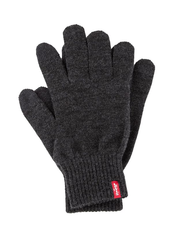 LEVI'S ® LEVI'S ® Klasične rukavice 'Ben'  tamo siva / svijetlo crvena / prljavo bijela