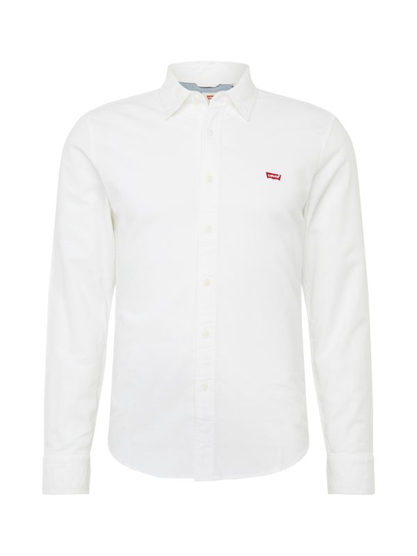 LEVI'S ® LEVI'S ® Košulja 'LS Battery HM Shirt Slim'  crvena / bijela