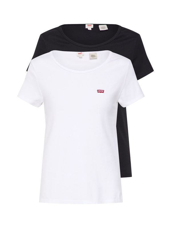 LEVI'S ® LEVI'S ® Majica '2Pack Crewneck Tee'  crna / bijela