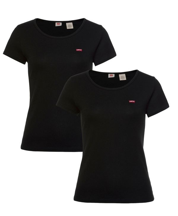LEVI'S ® LEVI'S ® Majica '2Pack Crewneck Tee'  crvena / crna / bijela