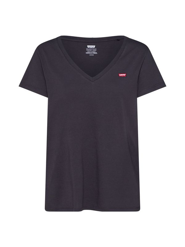 LEVI'S ® LEVI'S ® Majica 'Perfect Vneck'  vatreno crvena / crna / bijela