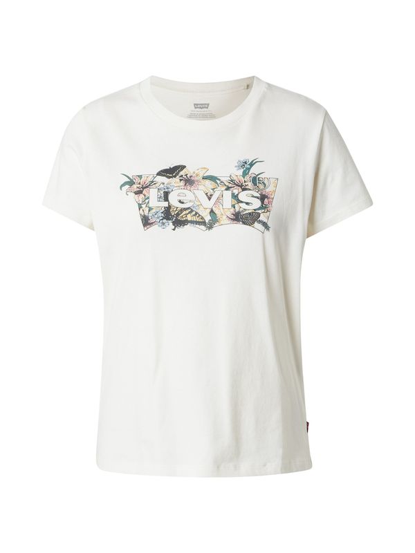 LEVI'S ® LEVI'S ® Majica 'THE PERFECT TEE'  pastelno žuta / smaragdno zelena / crna / bijela