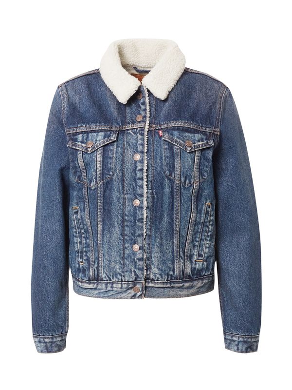 LEVI'S ® LEVI'S ® Prijelazna jakna 'Original Sherpa Trucker'  tamno plava / vuneno bijela