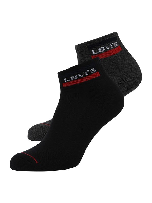 LEVI'S ® LEVI'S ® Stopalice  siva / crvena / crna / bijela