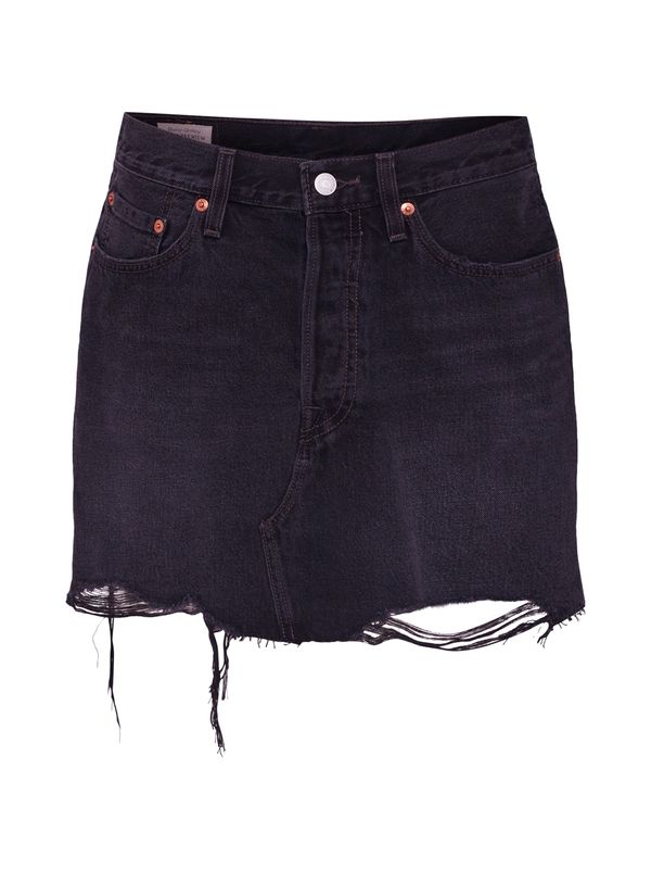 LEVI'S ® LEVI'S ® Suknja 'Deconstructed Skirt'  crni traper
