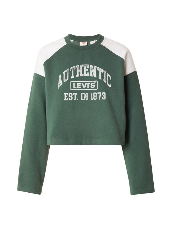 LEVI'S ® LEVI'S ® Sweater majica  kraljevski zelena / bijela