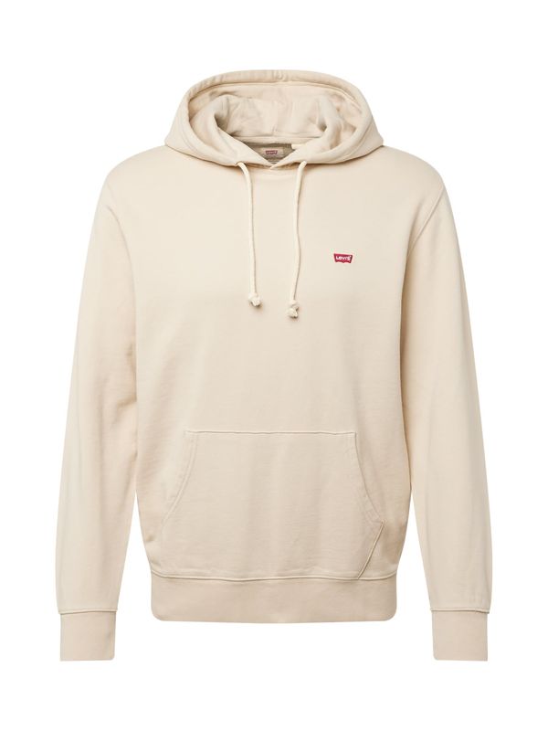 LEVI'S ® LEVI'S ® Sweater majica 'The Original HM'  svijetlobež / crvena / bijela