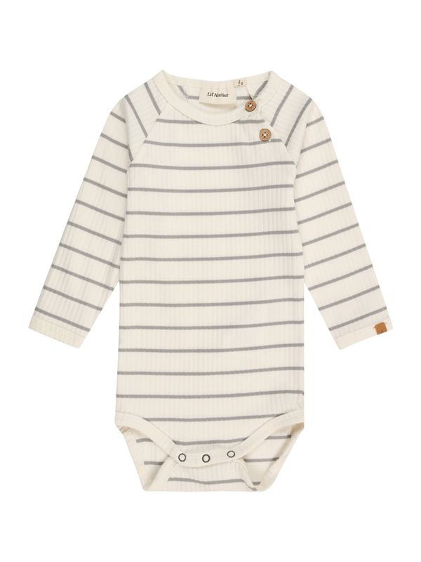 Lil ' Atelier Kids Lil ' Atelier Kids Dječji bodi 'NBMKAIL'  siva / prljavo bijela