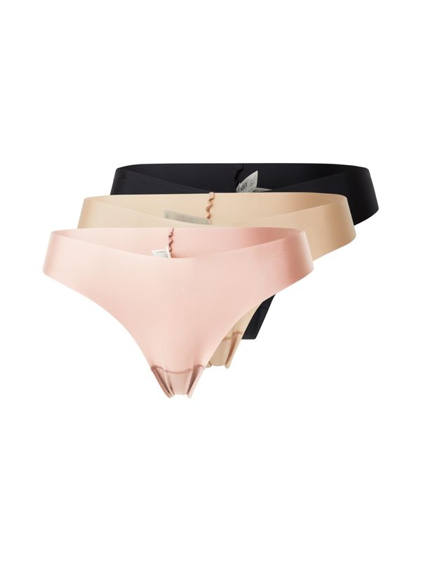 Lindex Lindex Tanga gaćice  cappuccino / roza / crna