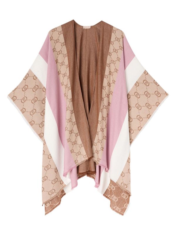 Liu Jo Liu Jo Pelerina  bež / boja devine dlake (camel) / roza / bijela