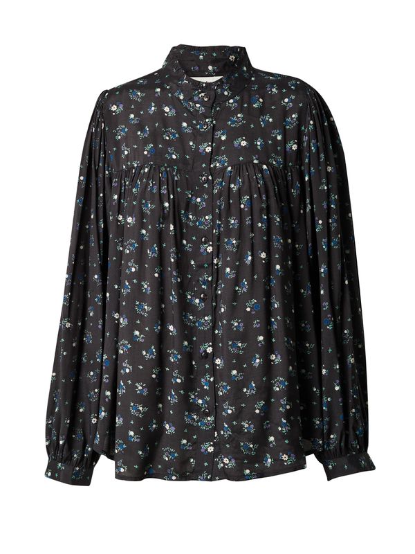 Lollys Laundry Lollys Laundry Bluza 'Cara'  plava / svijetlozelena / ljubičasta / crna