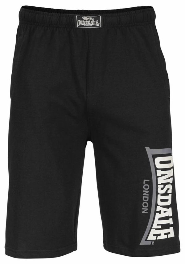 LONSDALE LONSDALE Hlače 'Jam'  crna / bijela