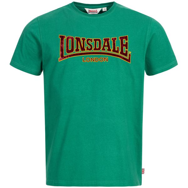 LONSDALE LONSDALE Majica 'CLASSIC'  žuta / zelena / crvena