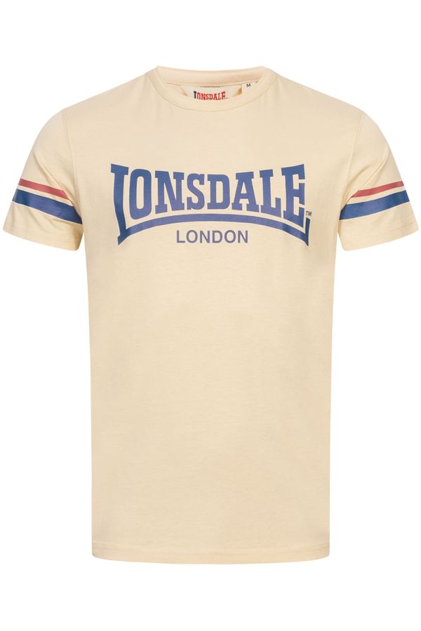 LONSDALE LONSDALE Majica ' CREICH '  pijesak / plava / crvena