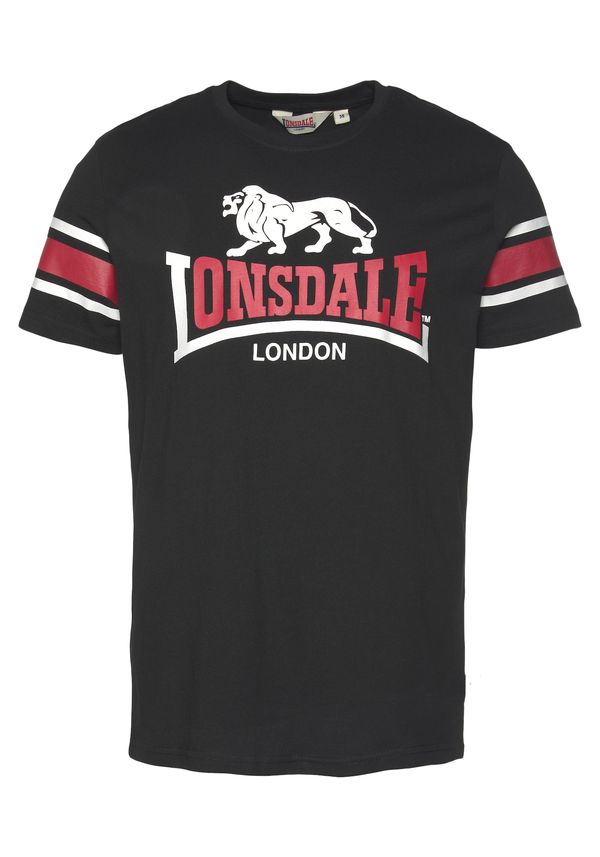 LONSDALE LONSDALE Majica  crvena / crna / bijela
